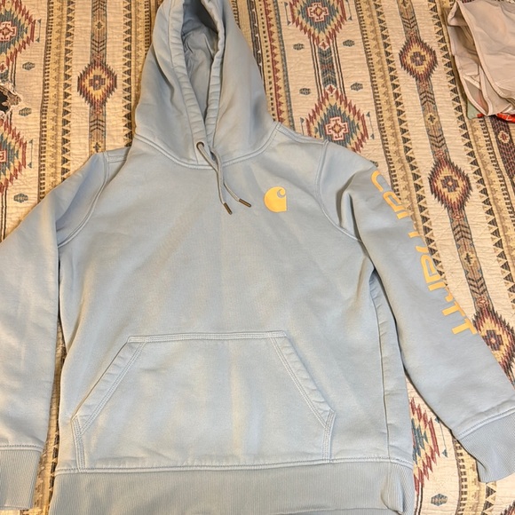 Carhartt Blue and Yellow Sweaters Soft Knit Casual - Picture 1 of 4